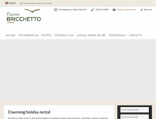 Tablet Screenshot of cascinabricchetto.it